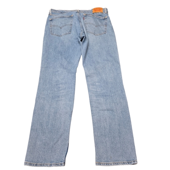 Mens 511 Levi's Light Blue Straight Leg Jeans Slim 36x32 Run Small - Picture 7 of 13